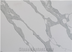 High-End White  Pattern  Calacatta Stone Slab