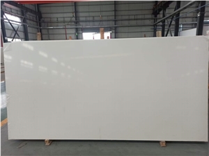 Pure White Super White Quartz Stone Slabs