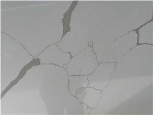 Quartz Slabs With Grey Roots Patterns, 20Mm Thick