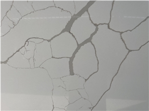 Quartz Slabs With Grey Roots Patterns, 20Mm Thick