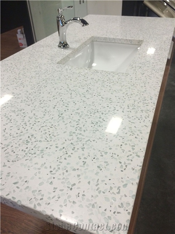 Terrazzo Bathroom Vanity Countertops 20Mm Thick