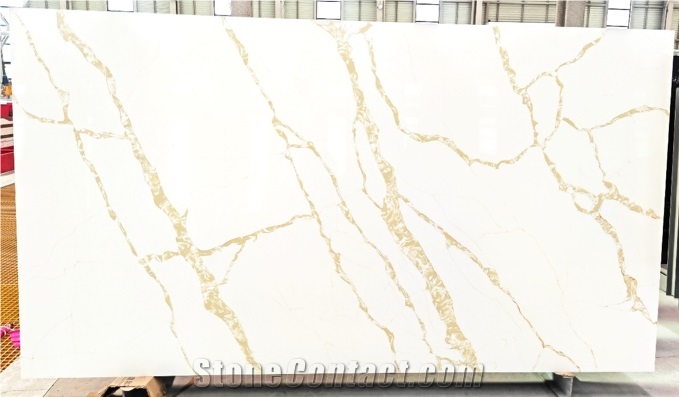 White Quartz Stone, 3200*1600*20 Mm Polished