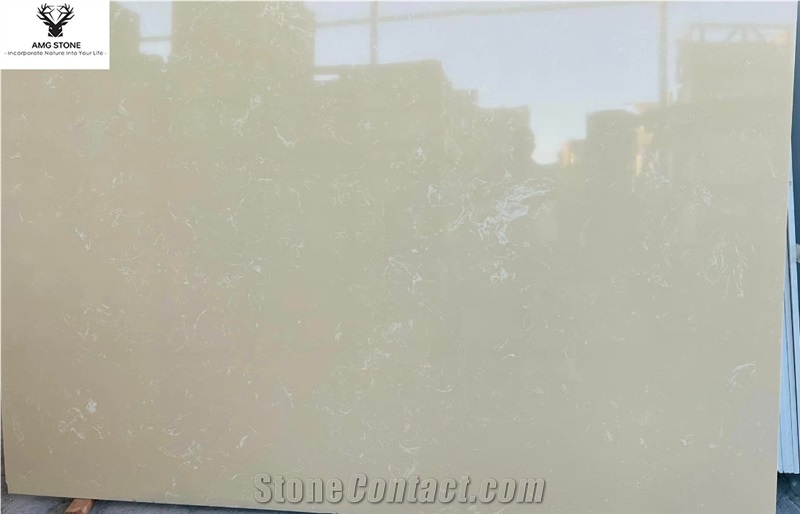 Yellow Artificial Carrara Stone Slabs