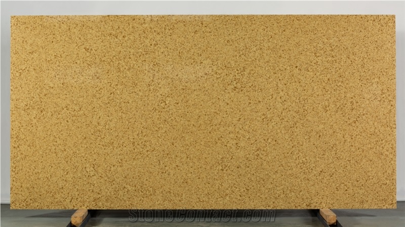 Yellow Solid Surface Slabs ZD-2113, Matt-Rough