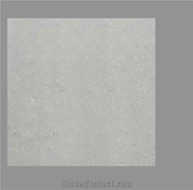 ZD Light Grey Quartz Stone 6023 Polished Slabs