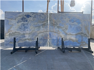 Turquoise Onyx Slabs- Blue Onyx Slabs