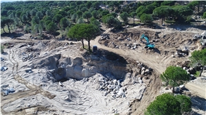 Bergama Grey Granite Quarry