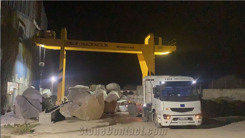 Bergama Grey Granite Quarry