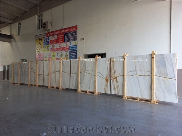 Oro Bianco Spider Marble Slabs