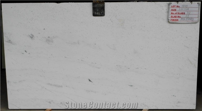 Pista White Marble Slabs