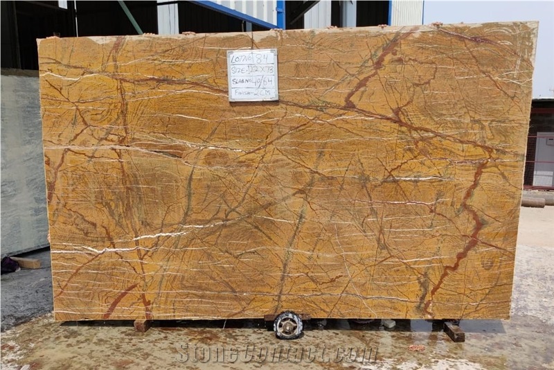 Rainforest Gold Marble Slabs
