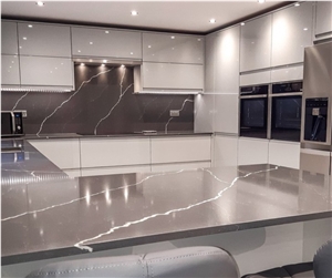 Shimmer And Sparkle Quartz Kitchen Countertops