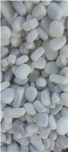 Decorative Pure White Marble Pebbles
