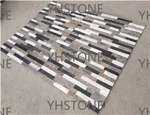 Mixed Natural Quartz Stacked Stone Veneer Wall Panels