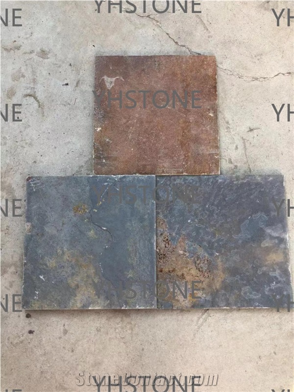 Rusty Natural Flooring Slate Paving Stone, Terrace Flooring