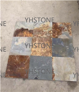 Rusty Natural Flooring Slate Paving Stone, Terrace Flooring