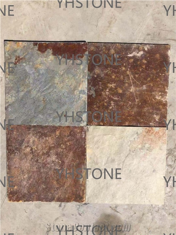 Rusty Natural Flooring Slate Paving Stone, Terrace Flooring