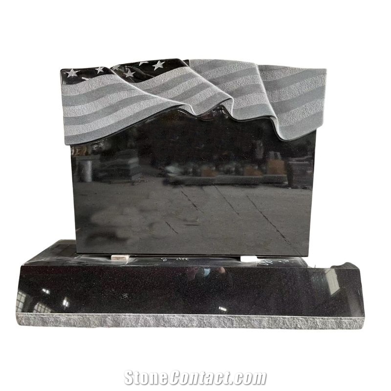 American  Flag Black Monument 02