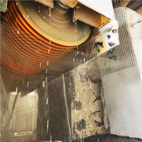 Marble Granite Block Cutting Multiwire Quarry Diamond Wire Saw Machine