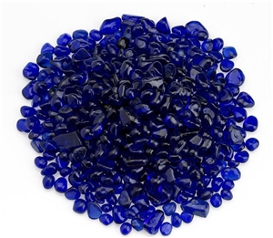 Decorative Transparent Blue Glass Pebbles