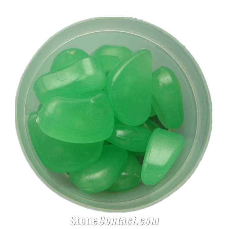 Glow In The Dark Garden Green Pebbles Glow Green Stones