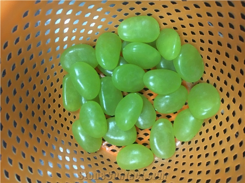 Glow In The Dark Garden Green Pebbles Glow Green Stones