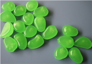 Glow In The Dark Garden Green Pebbles Glow Green Stones