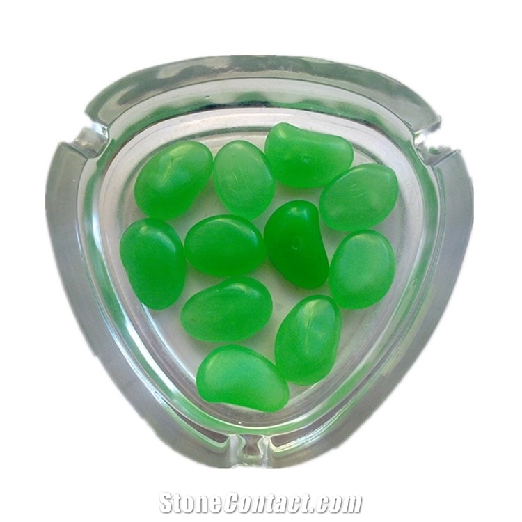 Glow In The Dark Garden Green Pebbles Glow Green Stones Rock