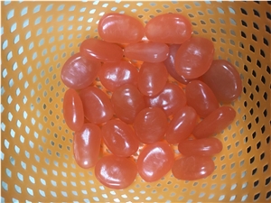 Glow In The Dark Orange Pebbles Stones Wholesale
