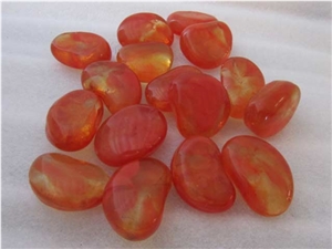 Glow In The Dark Orange Pebbles Stones Wholesale