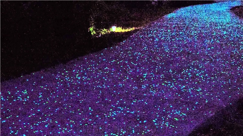 Glow In The Dark Purple Pebbles Stones Wholesale