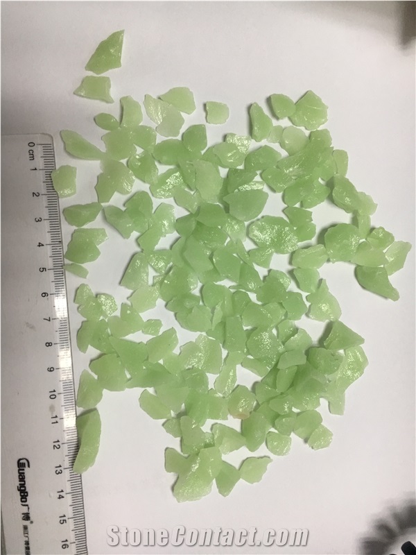 Glowing In The Dark Garden Green Crush Pebbles Stone