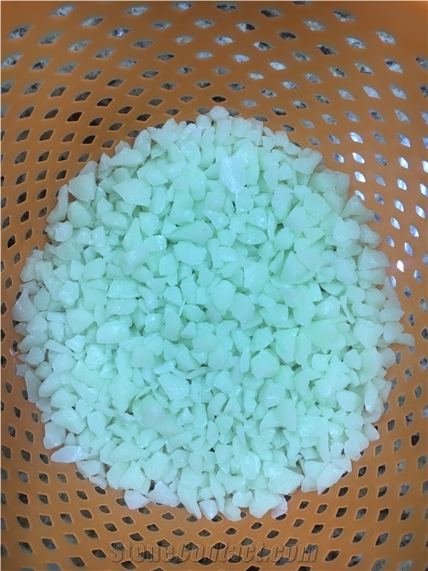 Glowing In The Dark Garden Green Crush Pebbles Stone