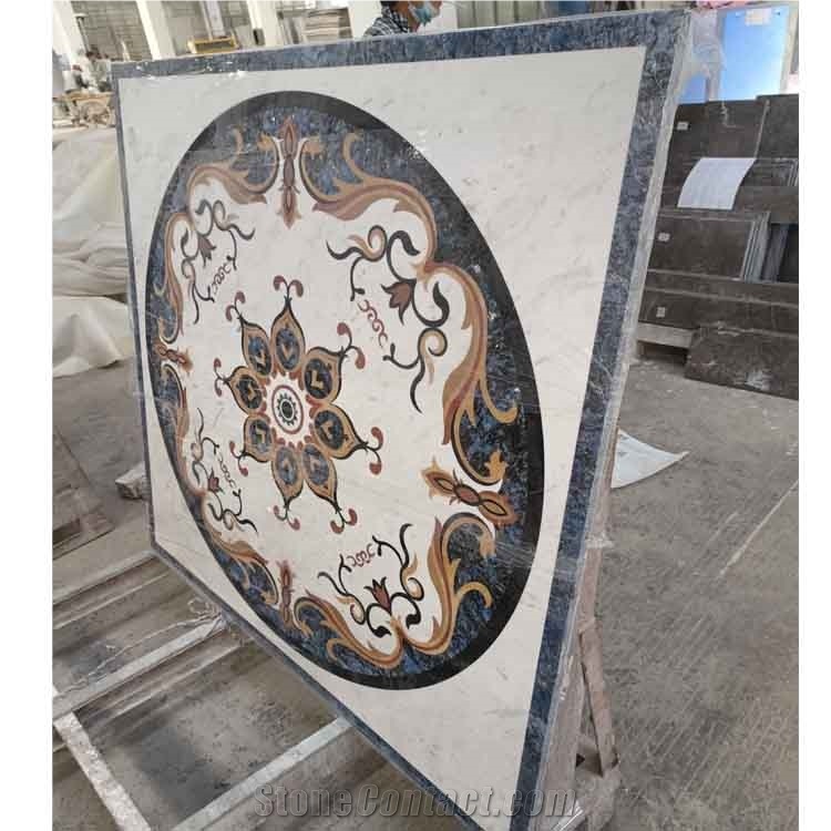 Custom Natural Stone Luxury Stone Waterjet Medallions