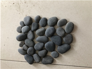 Dark Grey Black Pebble Stone For Garden