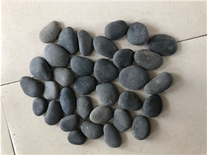 Dark Grey Black Pebble Stone For Garden