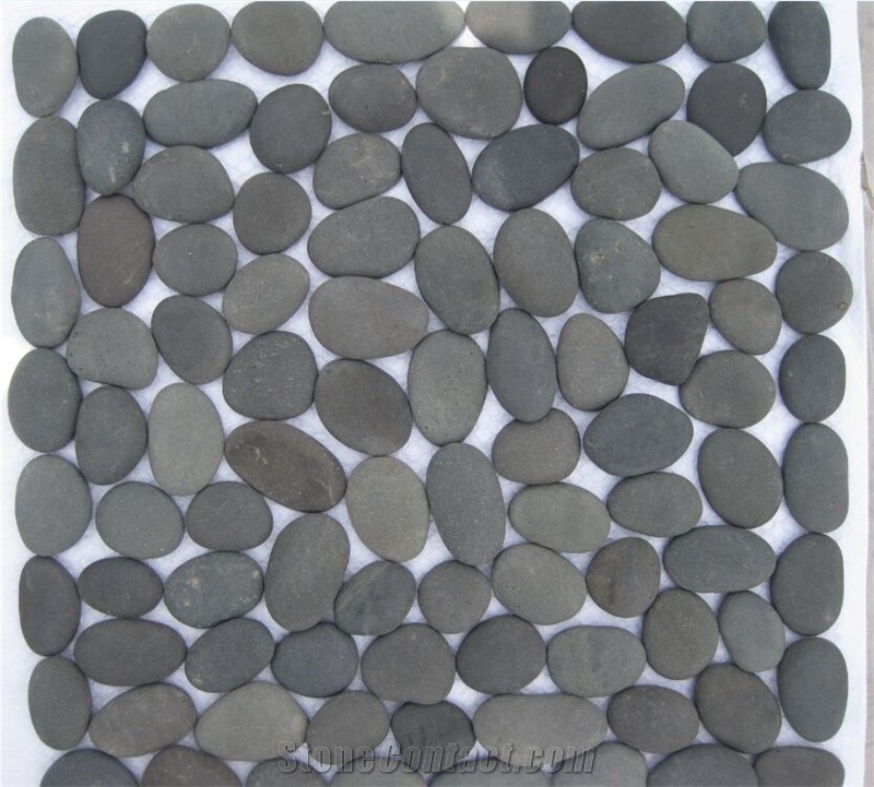Dark Grey Black Pebble Stone For Garden