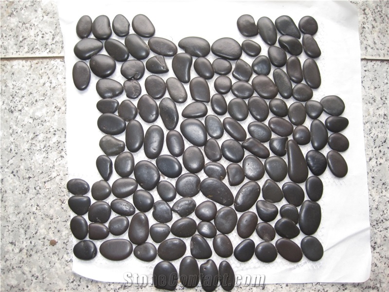 River Stone Pebble Polished Black Pebbles Stone