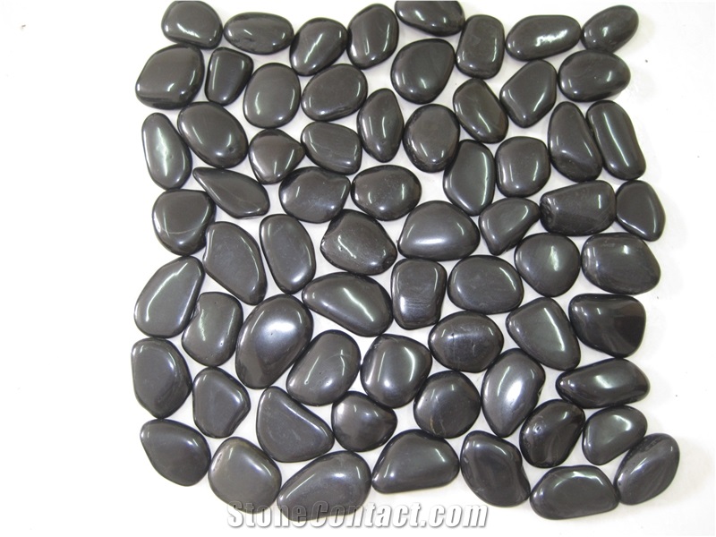 River Stone Pebble Polished Black Pebbles Stone