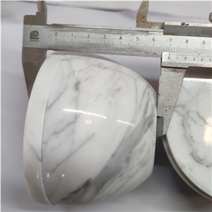 Wholesale Natural White Marble Salt Container