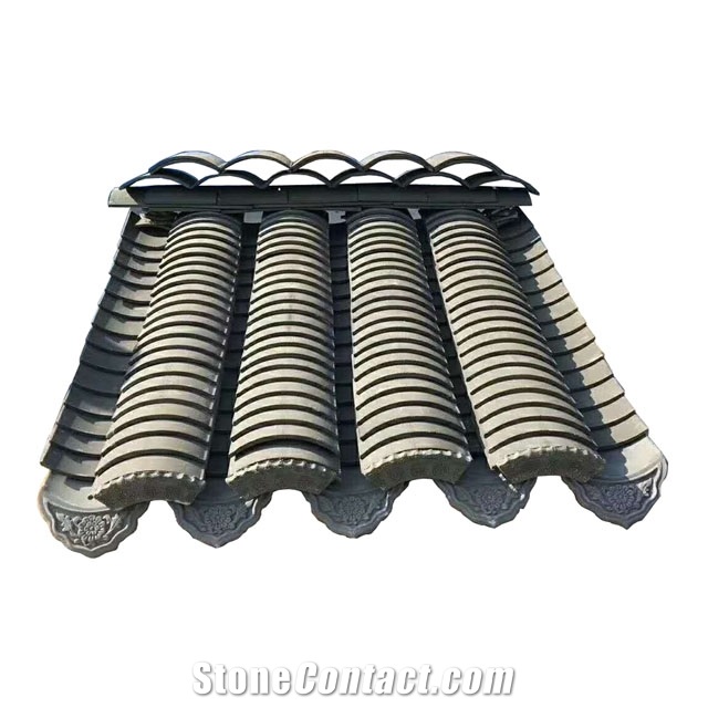 China Suzhou Garden Style Grey Old Clay Roof Tiles