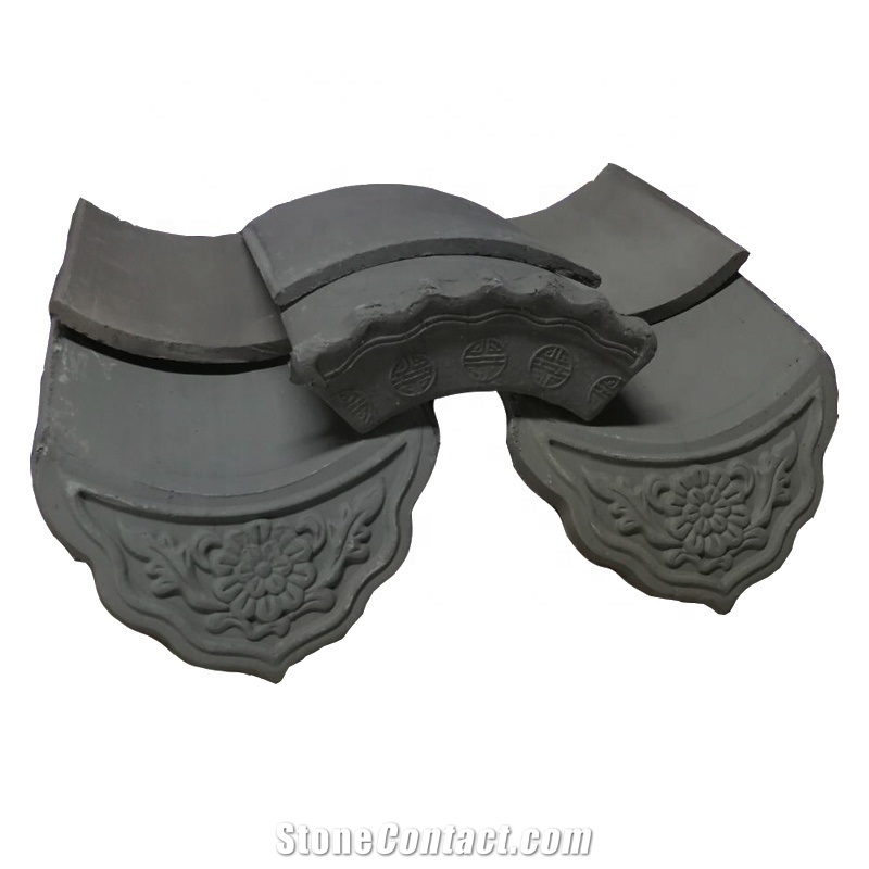 China Suzhou Garden Style Grey Old Clay Roof Tiles