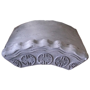 China Suzhou Garden Style Grey Old Clay Roof Tiles