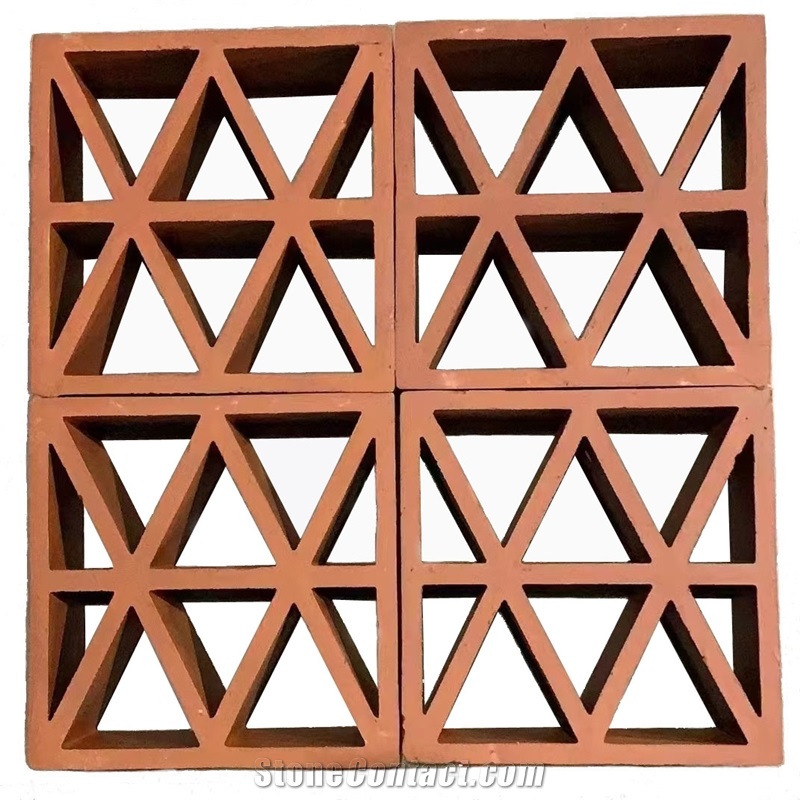 Terracotta Hollow Decorative Brick Wall Breeze Blocks