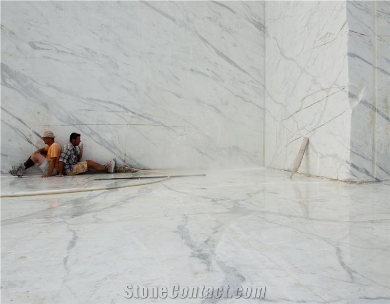 Bianco Statuario Marble Blocks