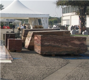 Brecce Medicee- Rosso Rubino Stazzema Marble Blocks