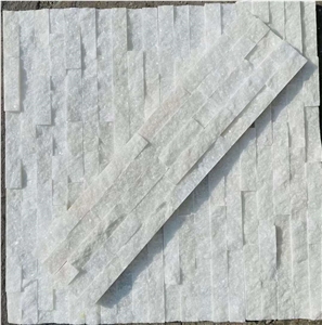 Natural White Quartize Culture Stone Wall Veneer Natural White Quartize Culture Stone Wall Veneer