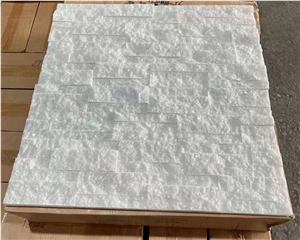 Natural White Quartize Culture Stone Wall Veneer