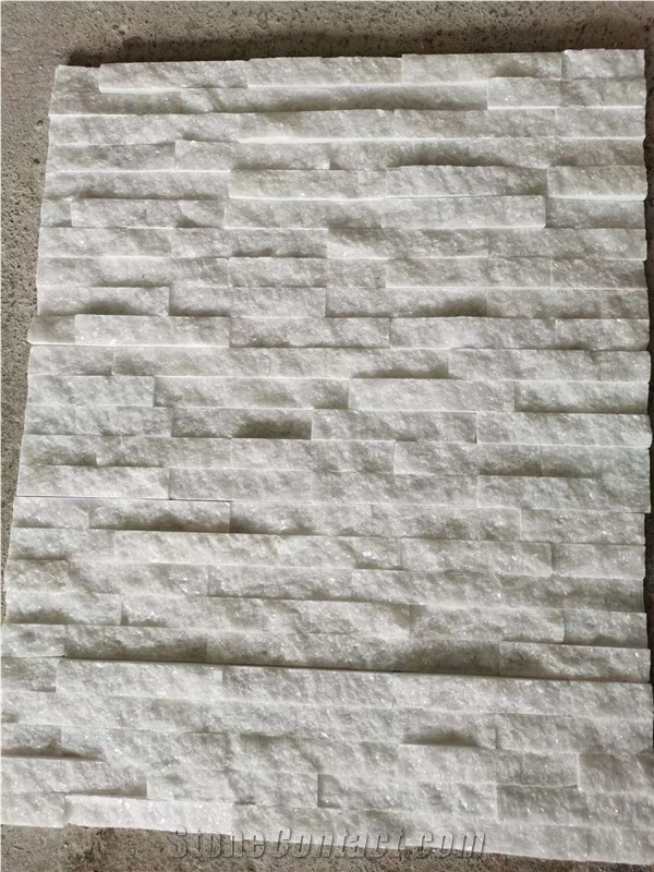 Natural White Quartize Culture Stone Wall Veneer