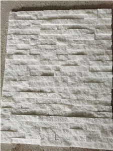 Natural White Quartize Culture Stone Wall Veneer